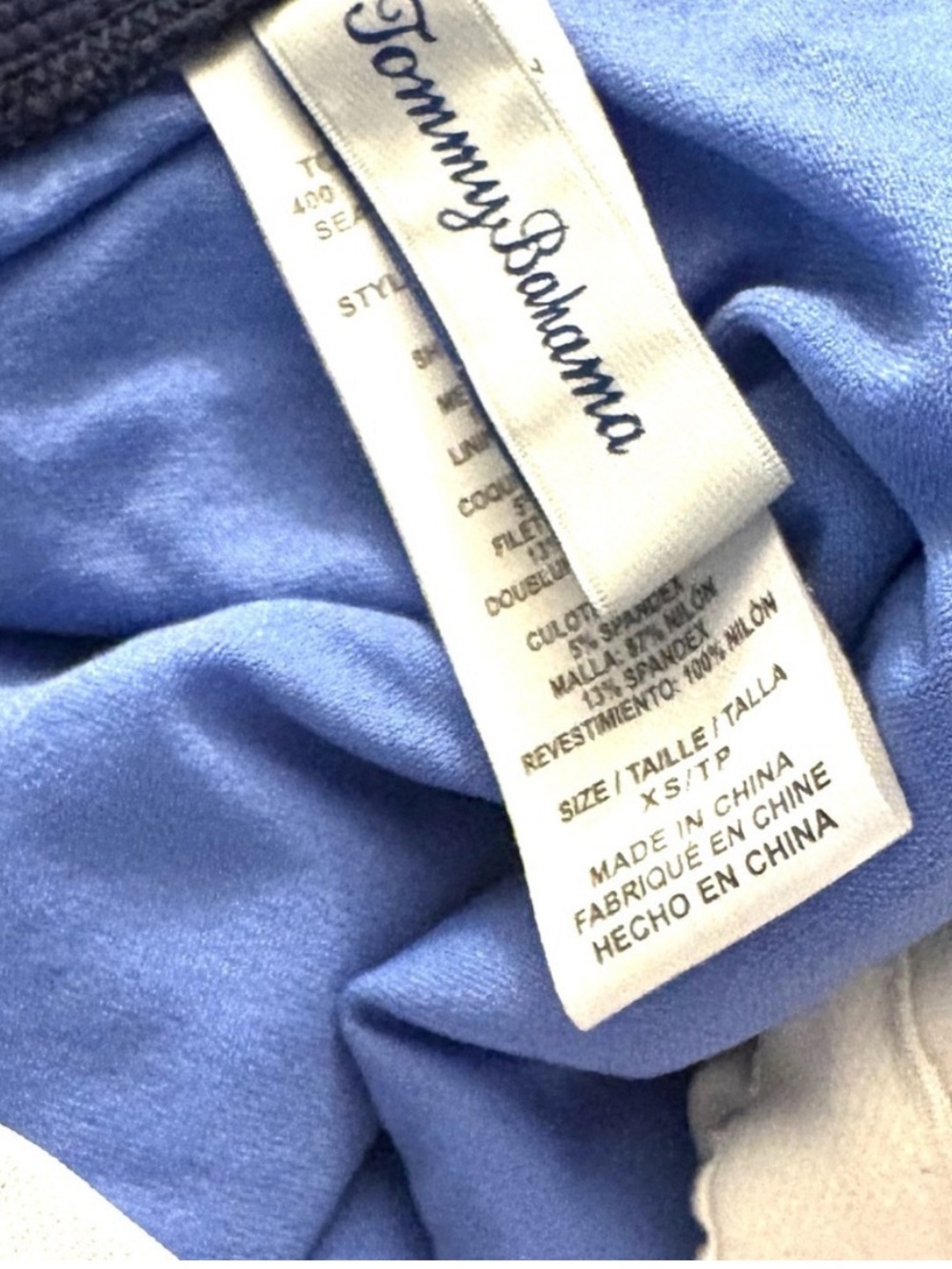 Tommy Bahama Island Cays Colorblock Bandini Top, blue monday - Picture 9 of 9
